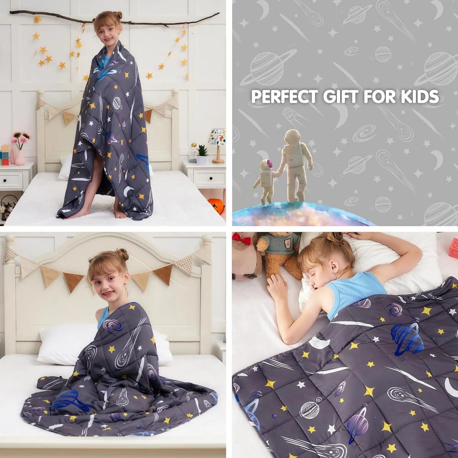 Weighted Blanket for Kids (36"X48", 3Lbs) Cooling Weighted Lap Blanket, Toddler Weighted Blanket