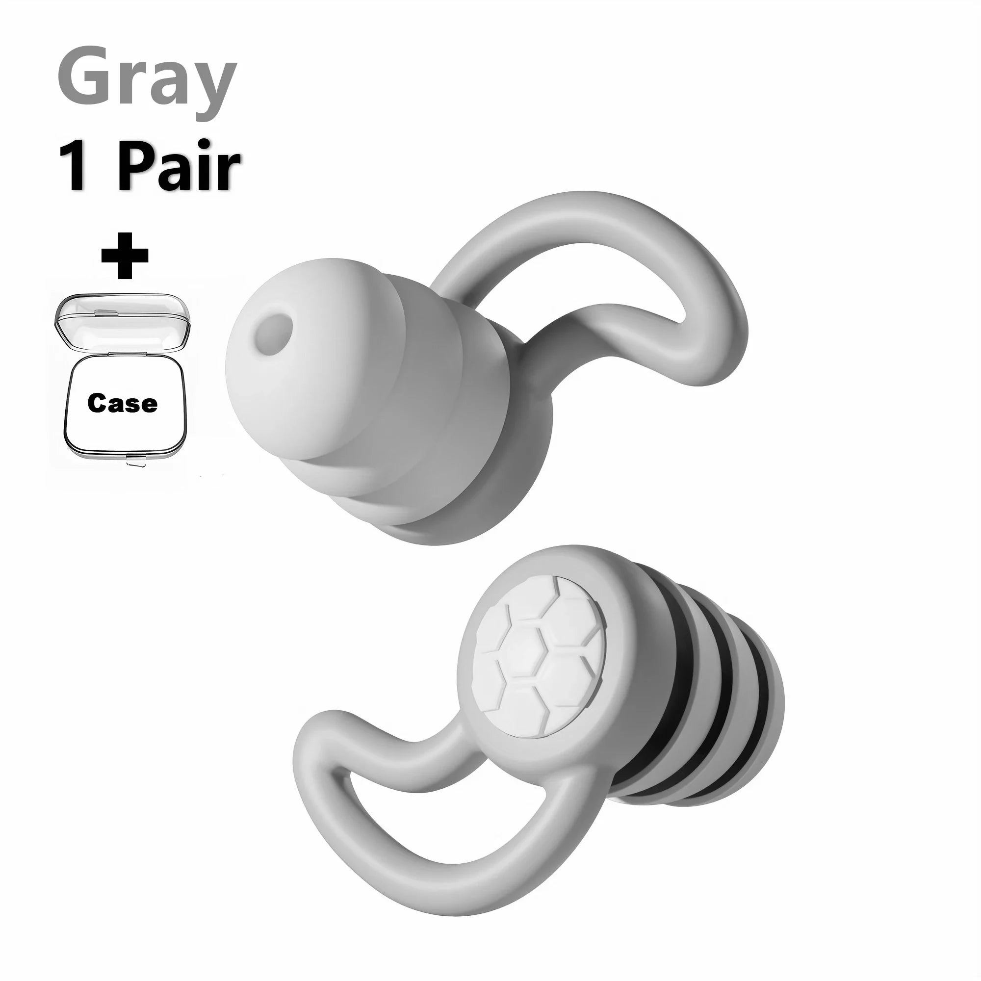 HUAK 1 Pair Soft Silicone Earplugs - Noise Canceling, Comfortable Fit, for Sleep, Swimming, Creating a Silent Environment