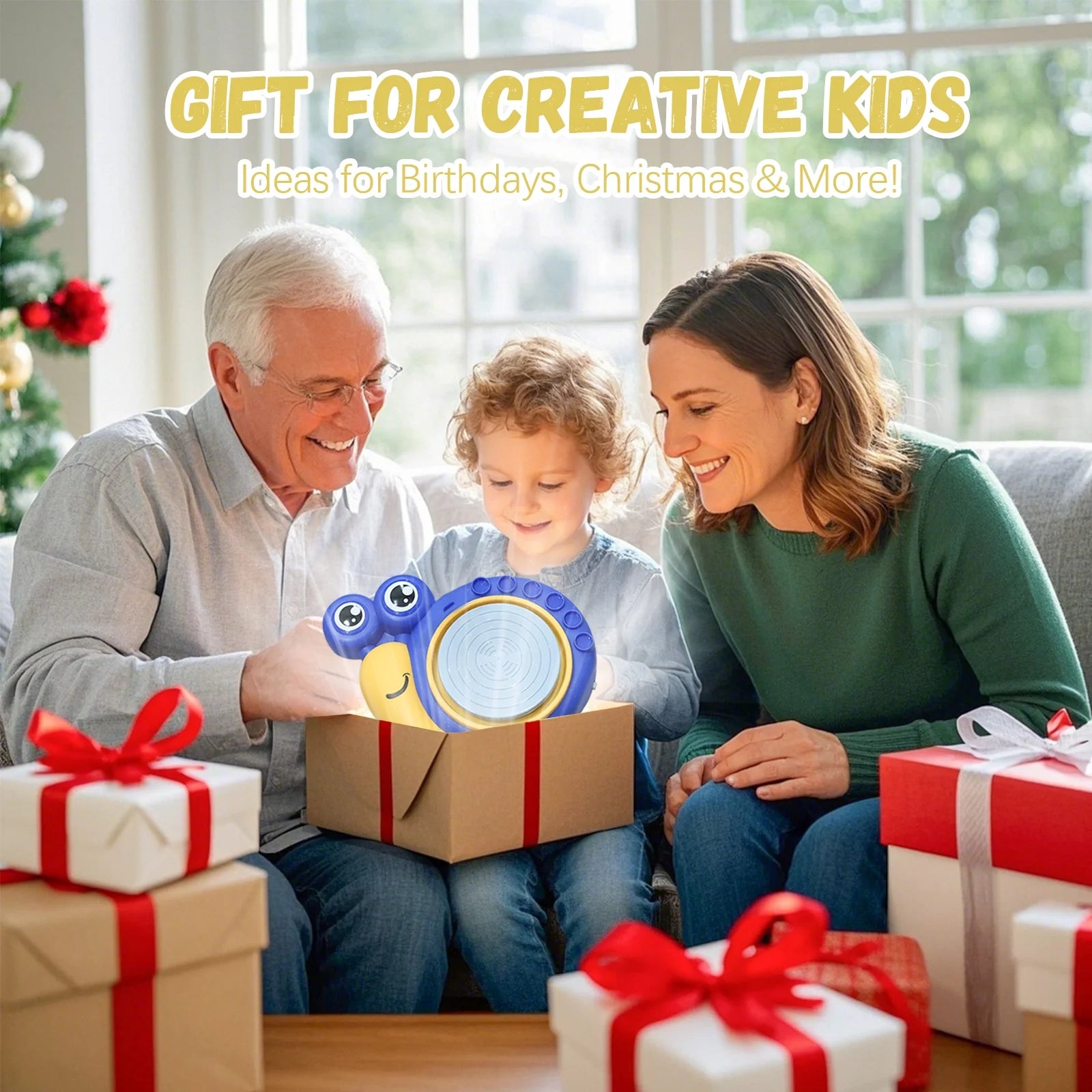 Pottery Wheel for Kids, Complete Pottery Kit for Beginners Girls Boy Toy, Arts and Crafts for Kids Ages 8-12, Clay Kit with Sculpting Tools, Ideal Birthday Halloween Christmas Gifts Toys