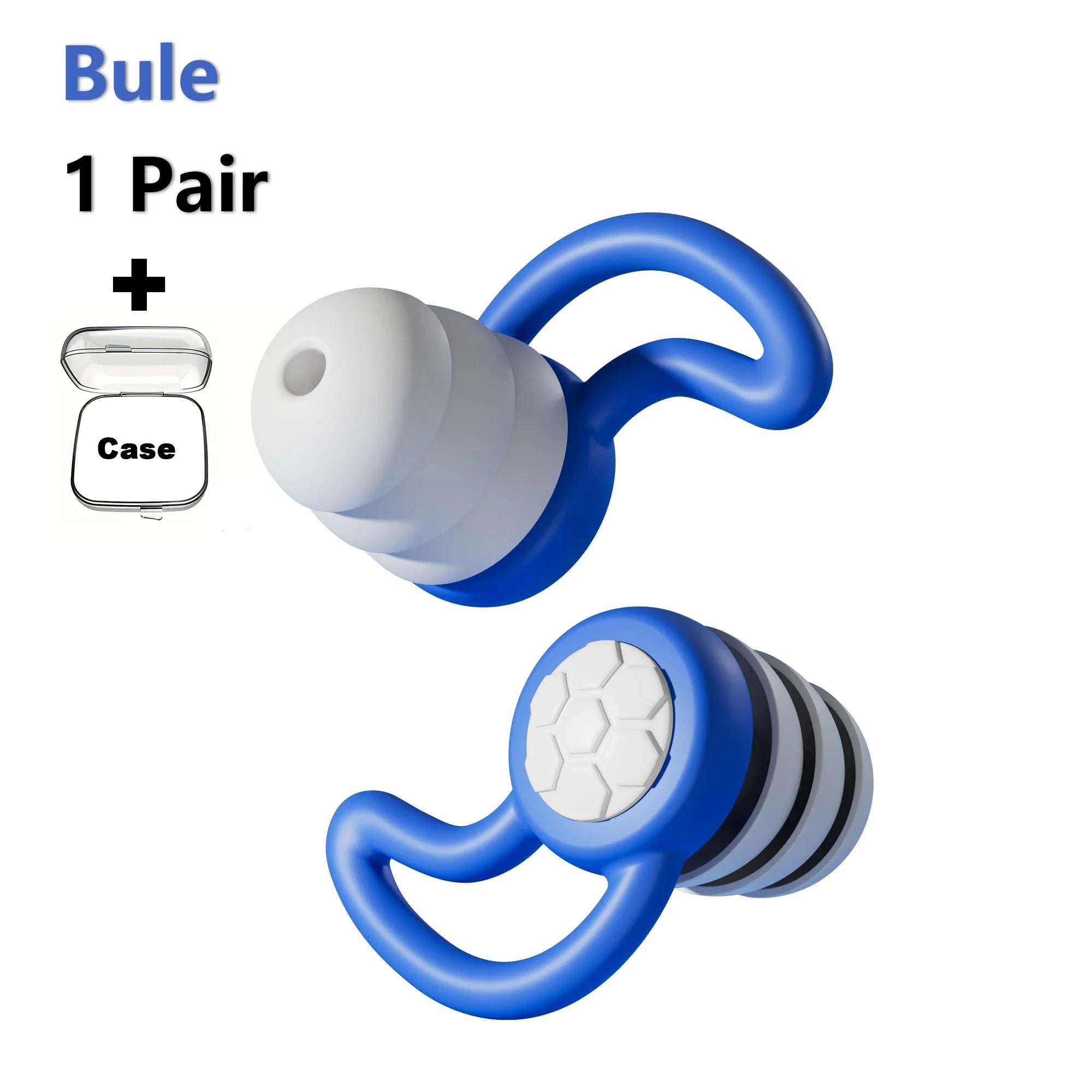 HUAK 1 Pair Soft Silicone Earplugs - Noise Canceling, Comfortable Fit, for Sleep, Swimming, Creating a Silent Environment