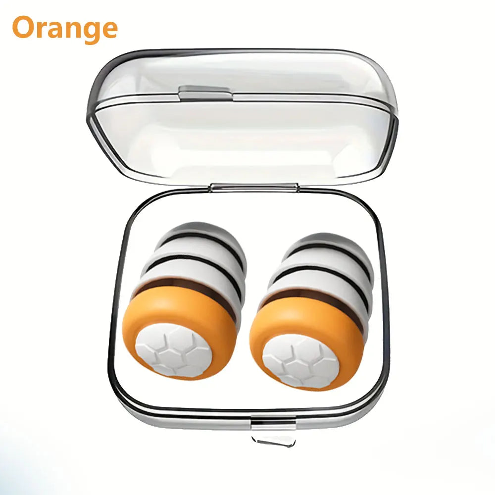 HUAK 1 Pair Soft Silicone Earplugs - Noise Canceling, Comfortable Fit, for Sleep, Swimming, Creating a Silent Environment