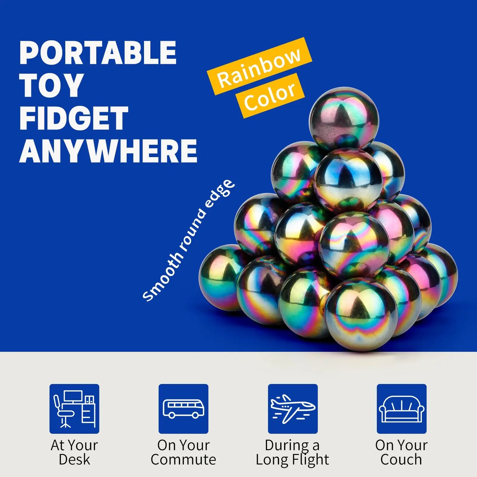 Magnet Balls Anti-Stresses Fidget Toys ,20Pcs Desk EDC Stress Relief Toys Sensory Game Antistress for ADHD Autism Adults Man