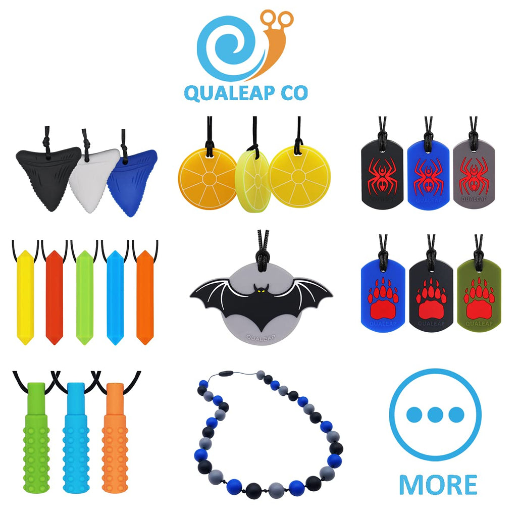 Xtra Tough (XT) Chew Necklace for Kids Boys - Silicone Chew Pendant Jewelry for Autism, ADHD, Baby Nursing or Special Needs - Chewing Necklace
