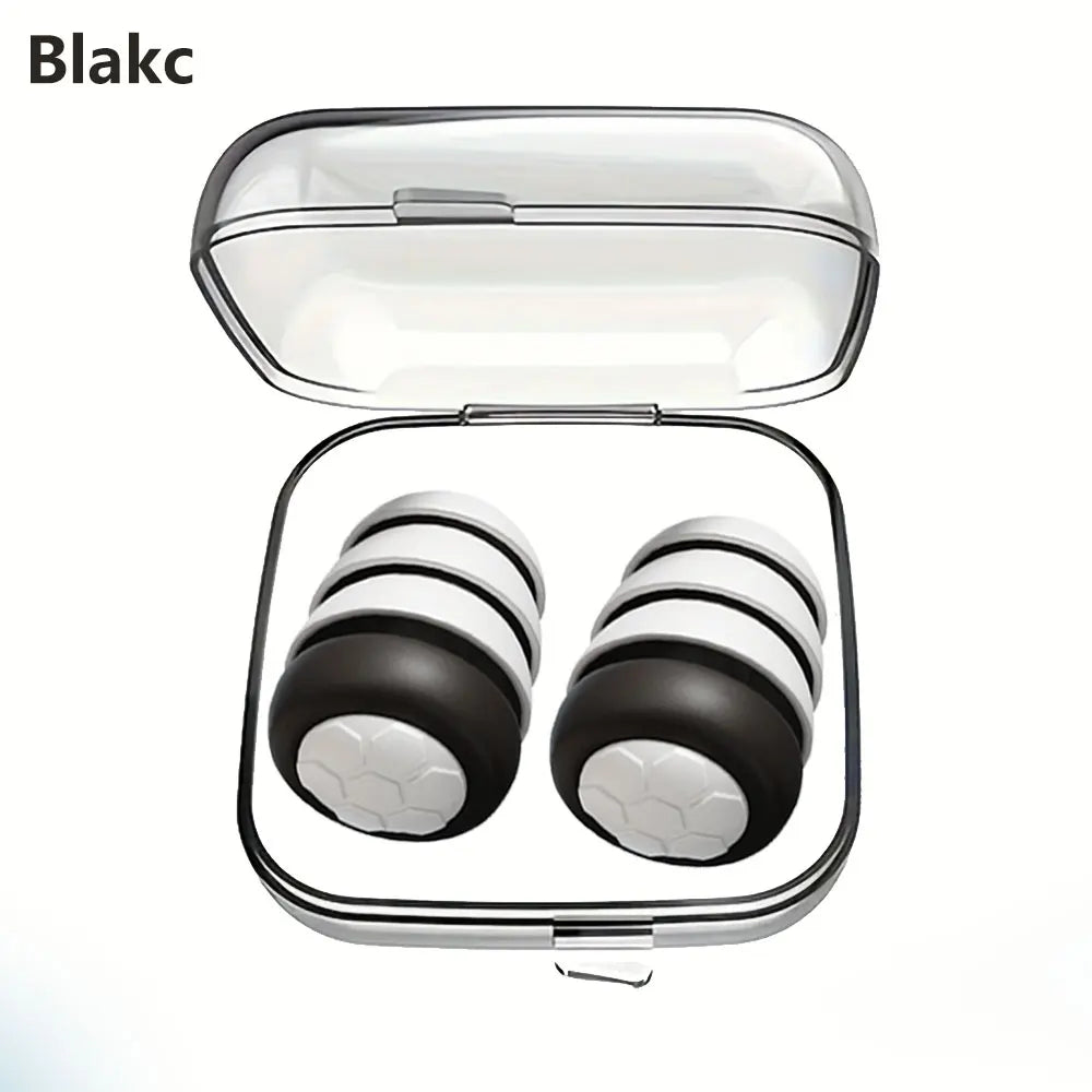 HUAK 1 Pair Soft Silicone Earplugs - Noise Canceling, Comfortable Fit, for Sleep, Swimming, Creating a Silent Environment