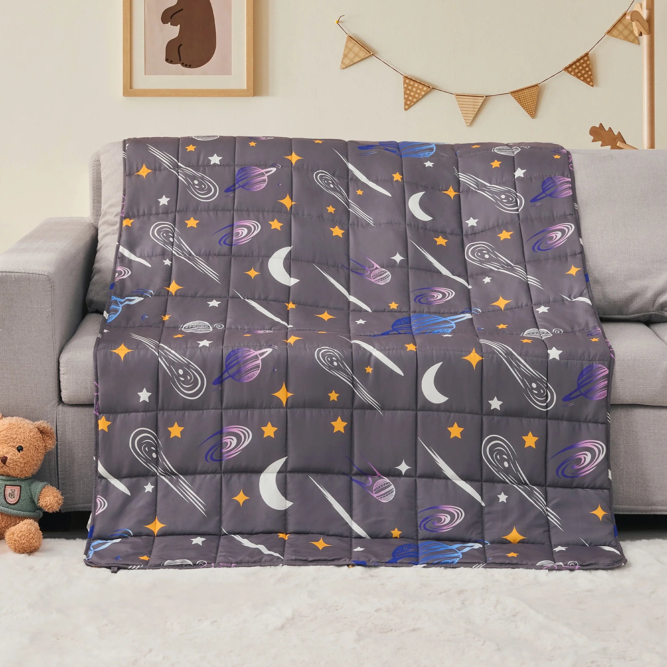Weighted Blanket for Kids (36"X48", 3Lbs) Cooling Weighted Lap Blanket, Toddler Weighted Blanket