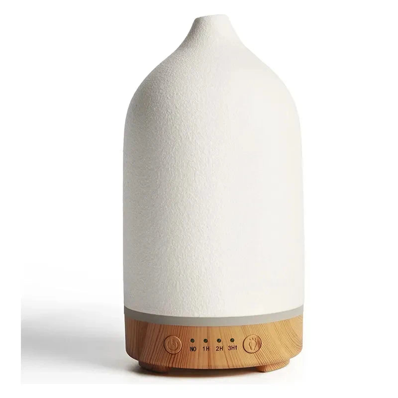 Ceramic Air Humidifier Aroma Diffuser Aromatherapy Cool Mist Ultrasonic Essential Oil Diffuser with 7 LED Humidifier