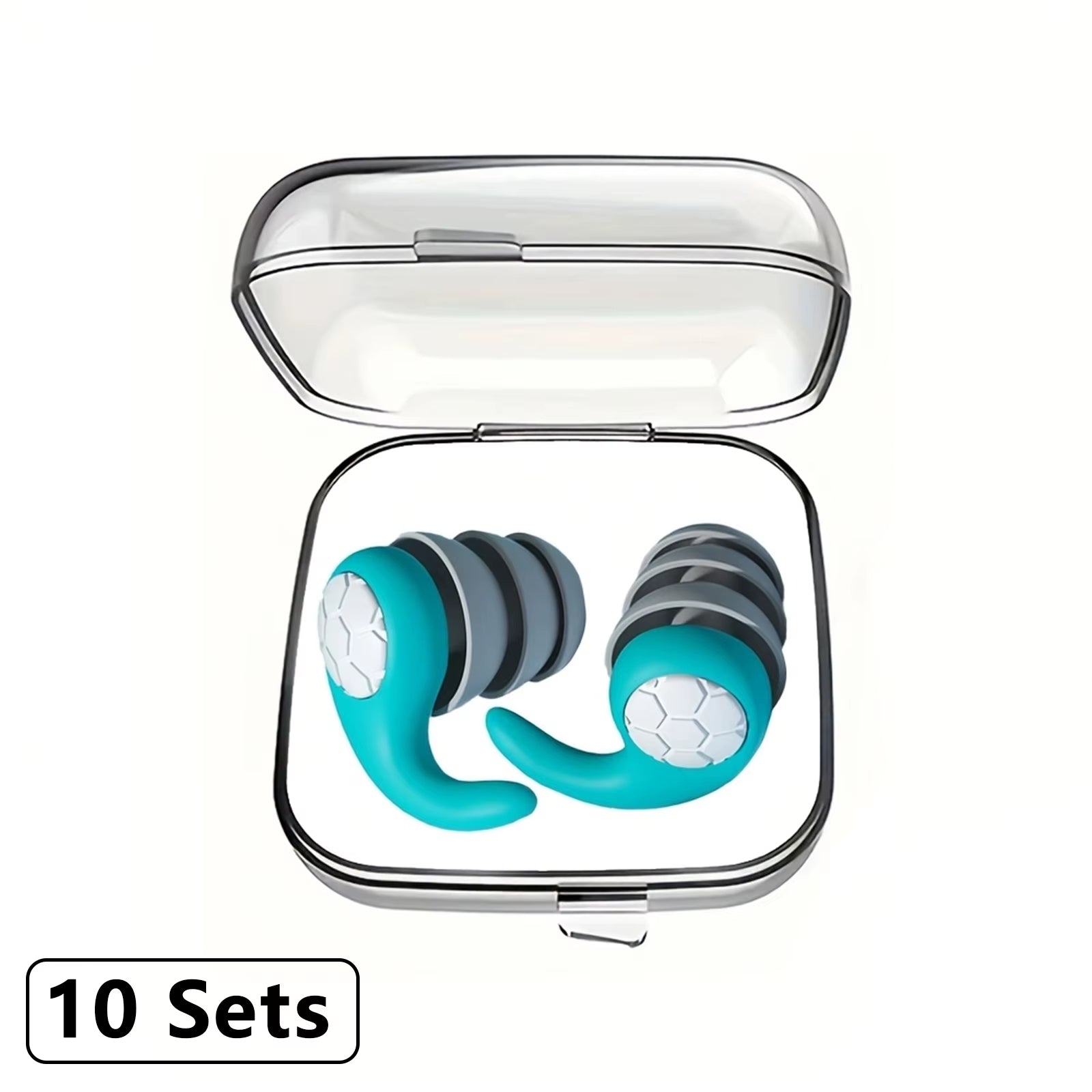 HUAK 1 Pair Soft Silicone Earplugs - Noise Canceling, Comfortable Fit, for Sleep, Swimming, Creating a Silent Environment