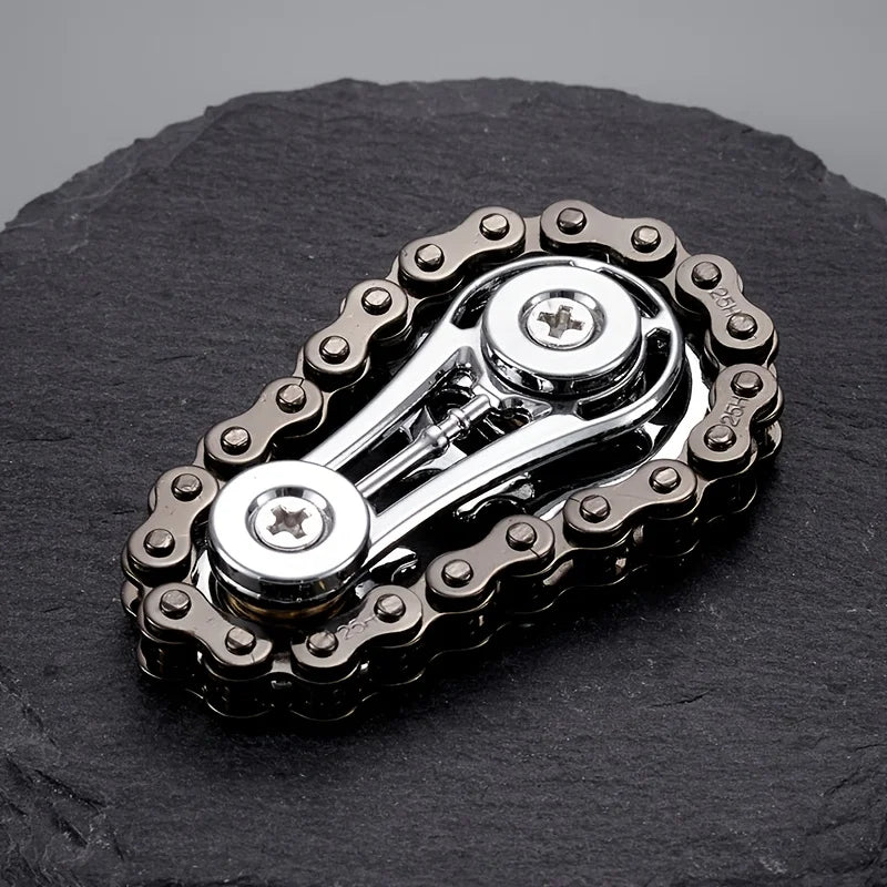 New Sprockets Flywheel Fingertip Gyro Fidget Spinner Antistress Anxiety Metal Bike Chains EDC Spinner Fidget Toys for Adult