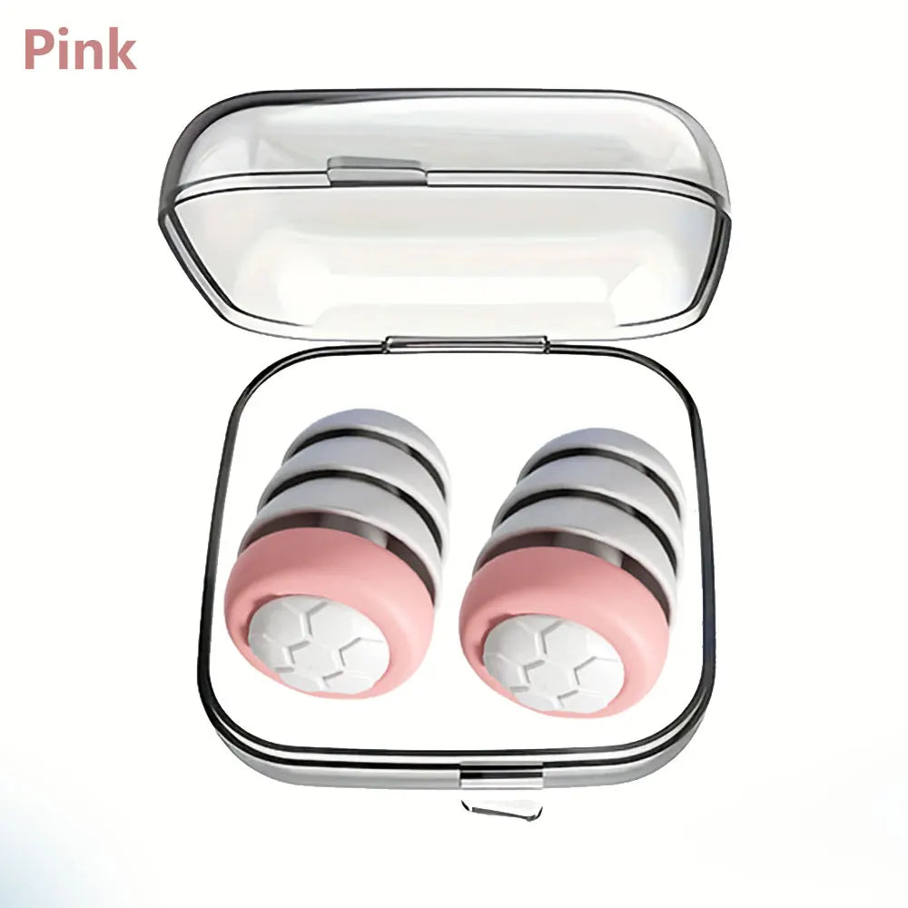 HUAK 1 Pair Soft Silicone Earplugs - Noise Canceling, Comfortable Fit, for Sleep, Swimming, Creating a Silent Environment