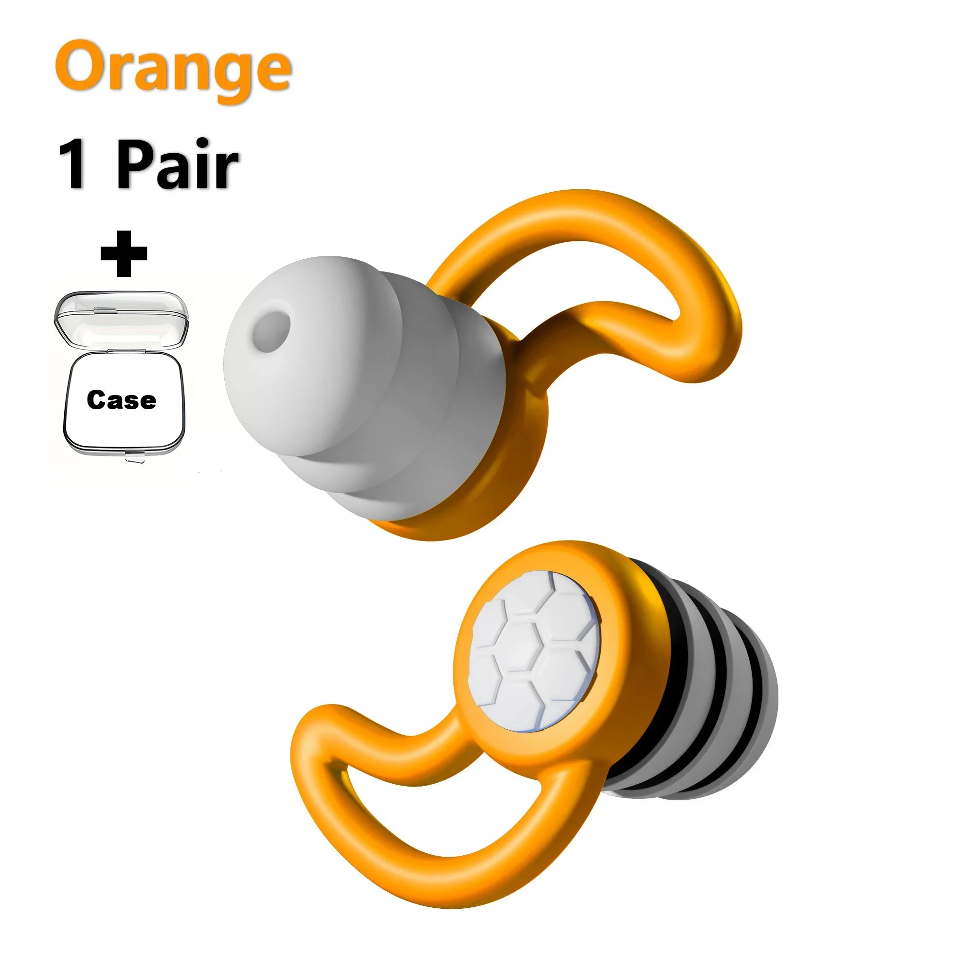 HUAK 1 Pair Soft Silicone Earplugs - Noise Canceling, Comfortable Fit, for Sleep, Swimming, Creating a Silent Environment