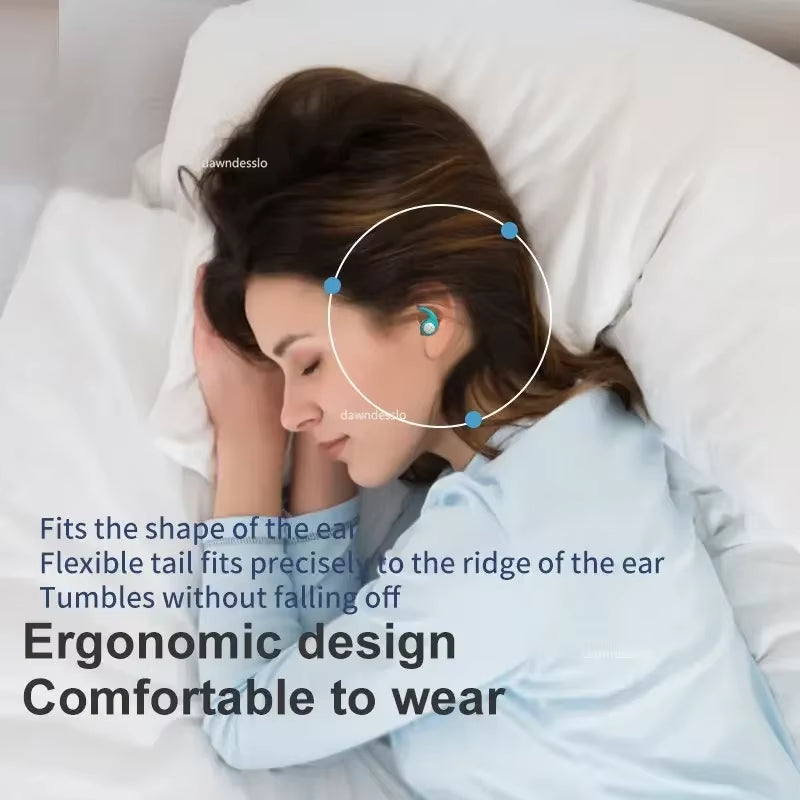 HUAK 1 Pair Soft Silicone Earplugs - Noise Canceling, Comfortable Fit, for Sleep, Swimming, Creating a Silent Environment
