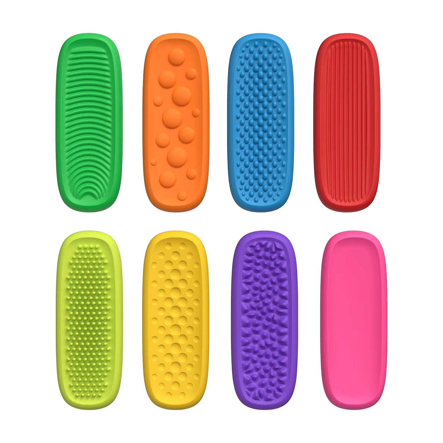 Silicone Sensory Strip Fidget Toys Kids Autism Decompression Calming Fidgeting Toy Adults Stress Desk Anxiety Relief Sensory Toy