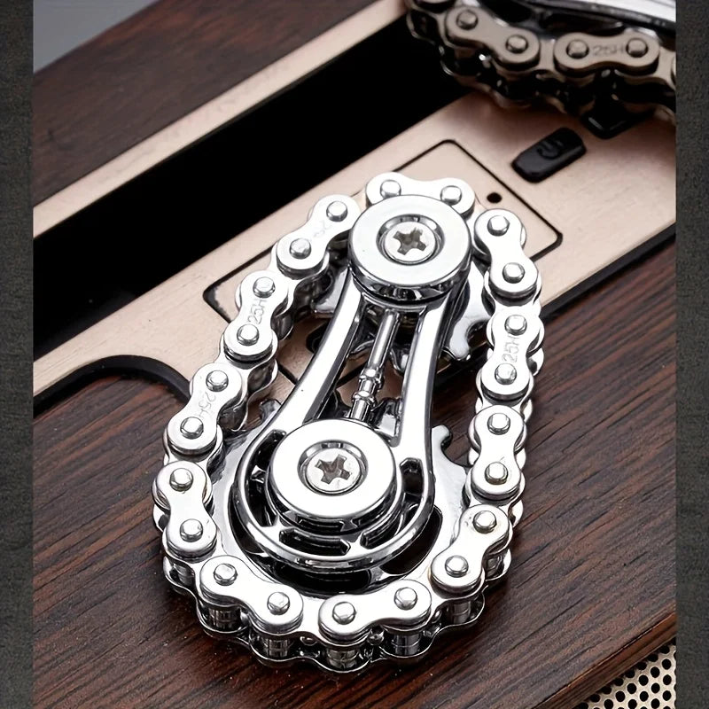 New Sprockets Flywheel Fingertip Gyro Fidget Spinner Antistress Anxiety Metal Bike Chains EDC Spinner Fidget Toys for Adult