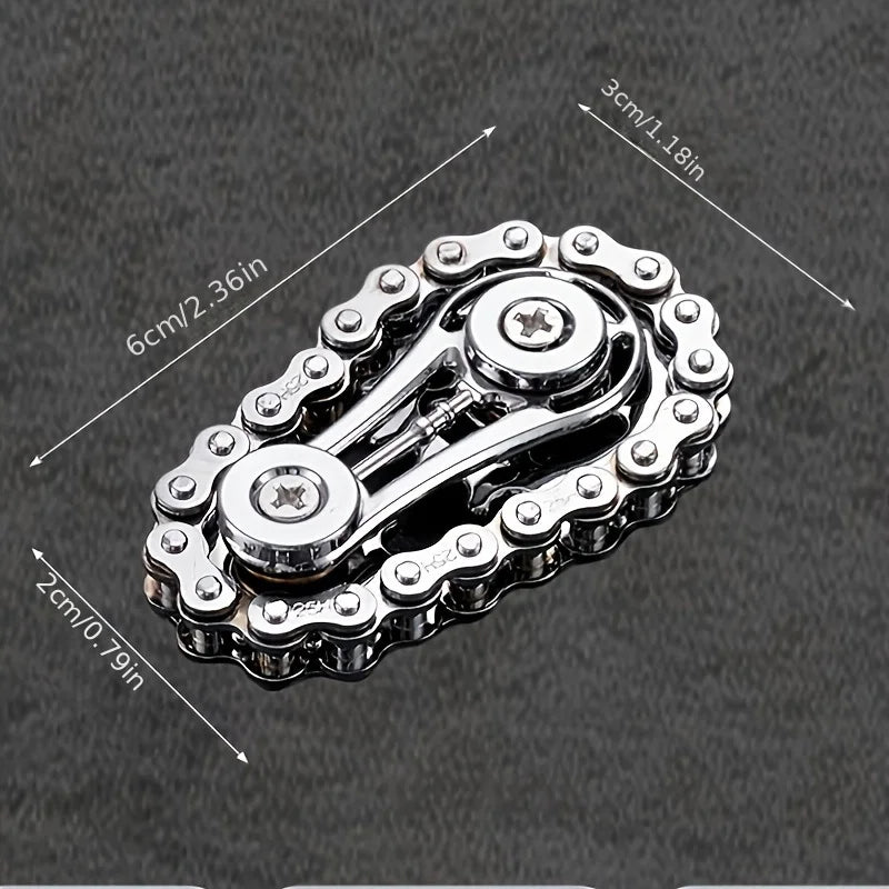 New Sprockets Flywheel Fingertip Gyro Fidget Spinner Antistress Anxiety Metal Bike Chains EDC Spinner Fidget Toys for Adult