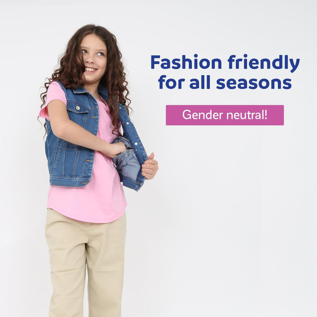 – Denim Weighted Vest for Teens – Sensory Weighted Vest Provides Soothing Weight for Teens with Sensory Issues – X-Large