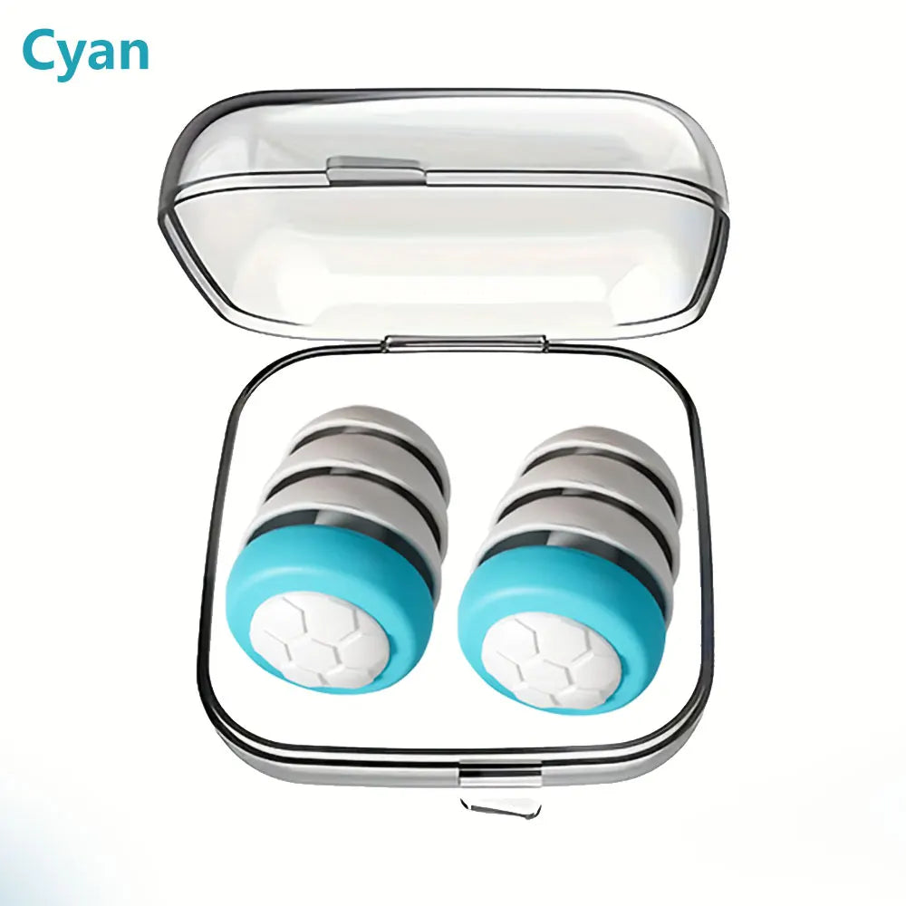 HUAK 1 Pair Soft Silicone Earplugs - Noise Canceling, Comfortable Fit, for Sleep, Swimming, Creating a Silent Environment
