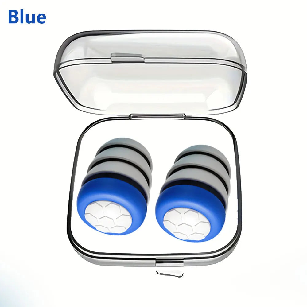 HUAK 1 Pair Soft Silicone Earplugs - Noise Canceling, Comfortable Fit, for Sleep, Swimming, Creating a Silent Environment