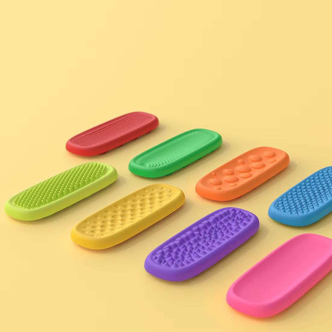 Silicone Sensory Strip Fidget Toys Kids Autism Decompression Calming Fidgeting Toy Adults Stress Desk Anxiety Relief Sensory Toy