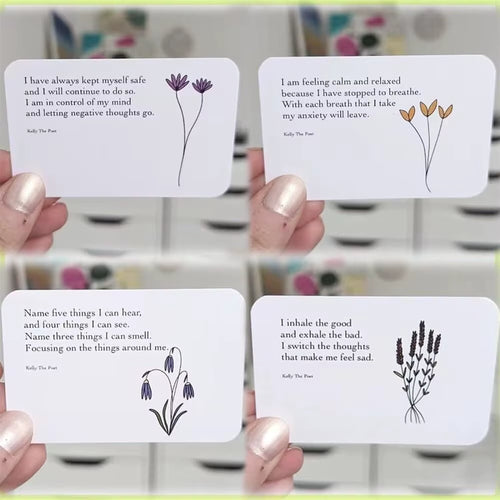 Anxiety Relief Pocket Poems Anxiety Relief Pocket Healing Card Portable Collection of Soothing Words Anxiety Affirmat